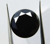 Natural Black Moissanite Round Shape 3.00 Ct Loose Gemstones